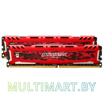 Оперативная память Crucial Ballistix Sport LT 2x8GB DDR4 PC4-24000 (BLS2K8G4D30AESEK)